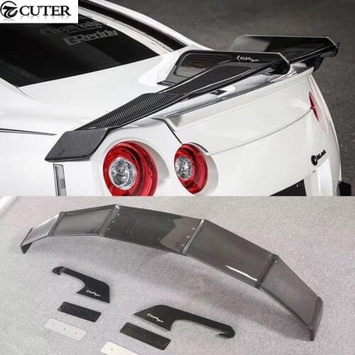 GTR R35 swan style Auto Racing Carbon Fiber Rear Wing Spoiler for Nissan R35 GT-R GTR 09-15