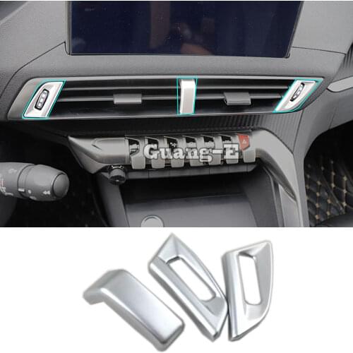 For Peugeot 3008 GT 3008GT 4008 2016 2017 2018 2019 2020 Inner Trim Hood Moulding Middle Air Conditioning Switch Outlet Vent