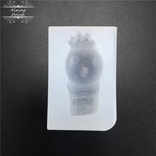 Resin mold DIY spherical cactus silica gel mold cake decoration tool hand craft ornament pendant Decoration tool