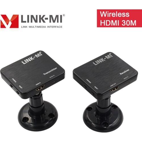 LINK-MI 4K Wireless Extender Real Time HDMI Transmitter Receiver 10-30m 60G 4K@30Hz YUV 4:4:4 8bit Wireless Kits