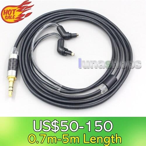LN007088 Black 99% Pure PCOCC Earphone Cable For Fitear To Go! 334 private c435 mh334 Jaben 111(F111) MH333 223 22