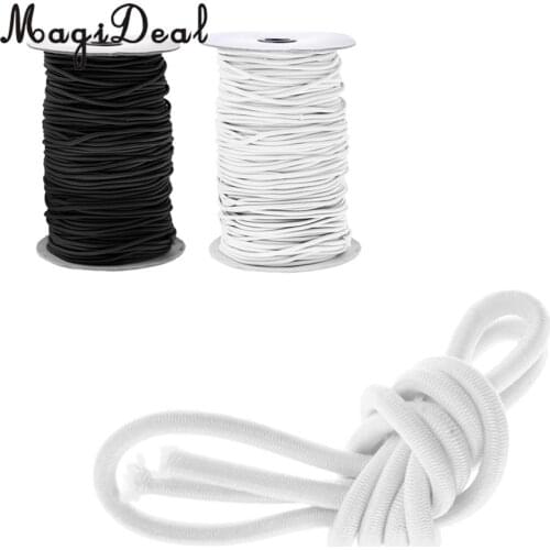MagiDeal 2mm Elastic Bungee Rope Shock Cord Band Tie Down Stretch for Marine Kayak Boat Trailer - Various Colors & Sizes