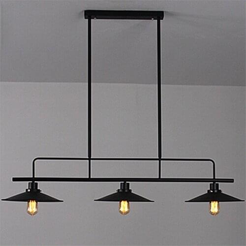 Nordic antique lamp Industrial Style metal lampshade American E27 Lamp Bar Restaurant Cafe Creative Three Head loft lamp