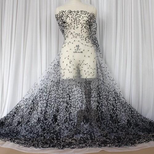 Multicolor lace fabric embroidery lace wedding dress handmade DIY clothing decoration sew accessories