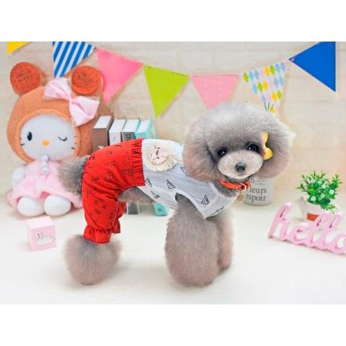 New Spring Summer Popular Four Legs Pet Dog Coat Clothes With Graffiti Pattern From S to XXL Dog Coat Cheap Dog Clothes