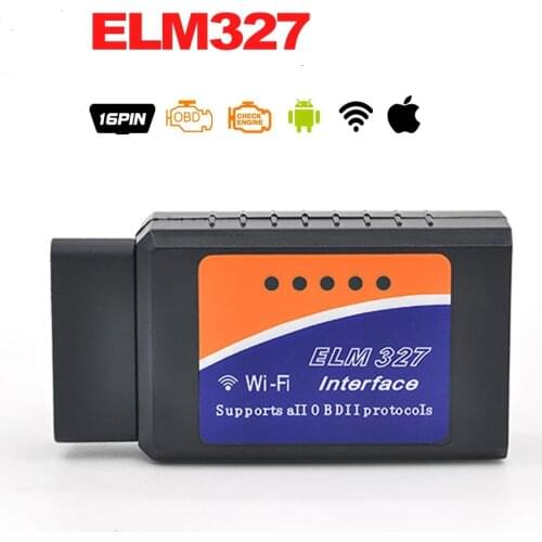 New Auto Code Scanner ELM327 Wifi OBD2 / OBDII V1.5 CAN-BUS Auto Car Diagnostic Tool Work On Android Torque CHIZIYO