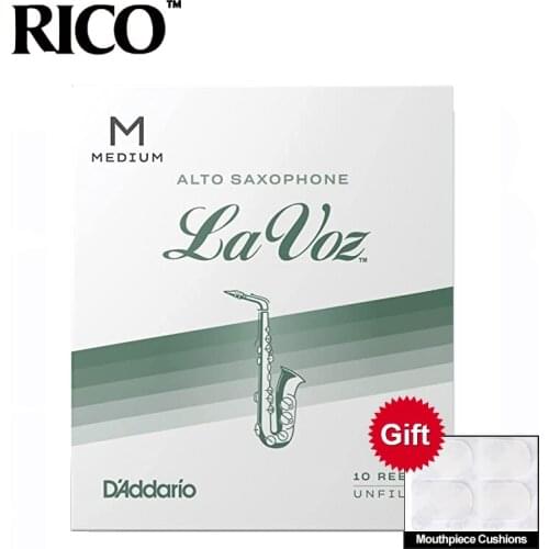 RICO La Voz Soprano Sax Reeds, Strength Medium-Soft / Medium, 10-pack