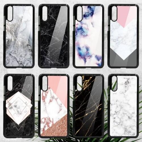 Luxury marble pattern Phone Case For Samsung galaxy S note 8 9 20 10 e lite2019 plus pro ultra Hard TPU PC cover funda shell