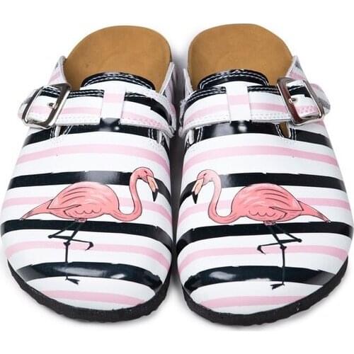 Womens Shoes Women Slippers Non Slip Orthopedic Sandals for Women Winter 2020 Flamingo Patterned