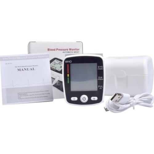 Sphygmomanometer Wrist Recharger Hematomanometer Meter Measuring Instrument Voice Broadcast Blood Pressure Usb Charging