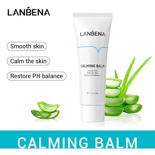 LANBENA Hair Removal Calming Aloe Cream Deep Moisturizing Natural Soothing Removal Depilation Nourishing Body Care 50G