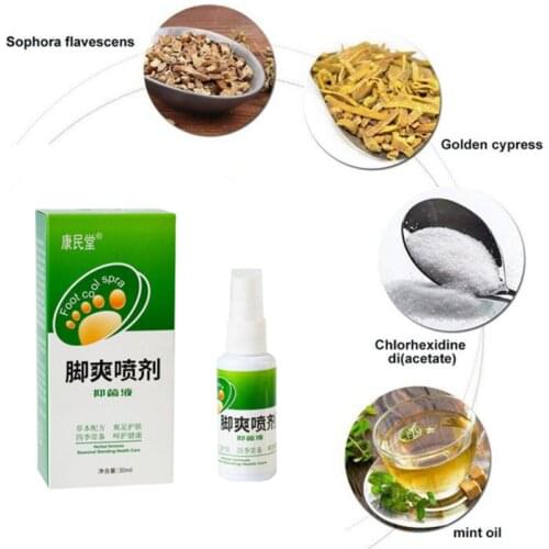 Remove foot odor Beriberi itchy feet antiperspirant foot care deodorant antibacterial spray 30ml hot sale foot deodorant spray