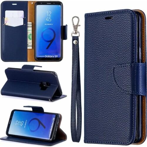 High quality Case for Samsung Galaxy S9 Plus Luxury Wallet Stand Card Slot Holder Magnetic Book Cover for Galaxy S9 Flip Leather