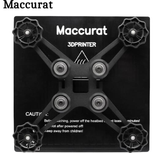 180*180*3mm 3D Printer DIY Parts black Aluminum Hot Bed +Bracket Support Plate +Ultrabase Heated for Hot-bed 24V/190W