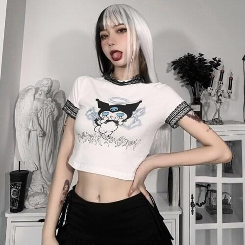 Girls Crop Top Metal Chain Kawaii Short Vest Fashion Print Y2k Aesthetic 2021 New Sexy Camisole Cute Summer Party Womens Tank