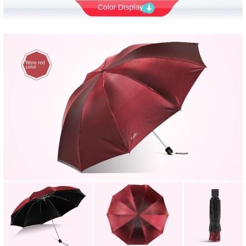 Umbrella wholesale ten-boned double umbrella folding vinyl sun protection umbrella advertising umbrella