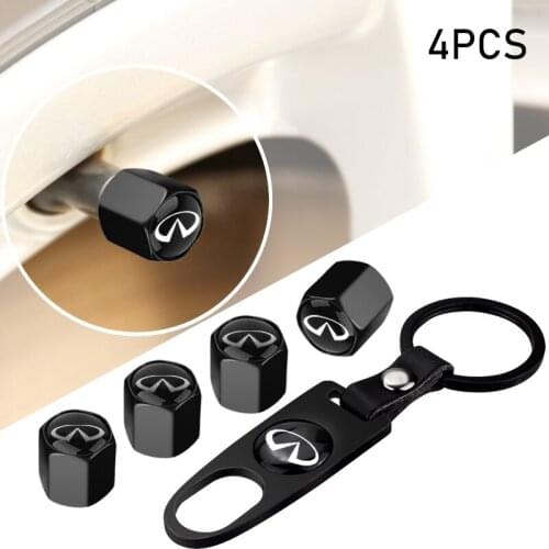 1pcs Car Tire Valve Air Stems Caps Keychain For INFINITI FX35 Q60 Q50 Q30 ESQ QX30 QX50 QX60 QX70 EX JX35 G35 G37 EX3 G20 FX37