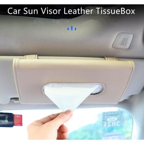 1Pcs Car Sun Visor Tissue Box Holder Universal Auto Interior Storage Decoration Vehicle Tissue holder Sets Car Accessories