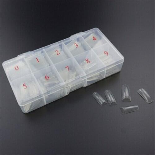 10 cells false nail art tips box empty storage case box fake nail art tips box case Ear stud earring ring holding box