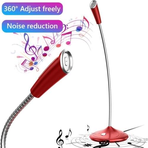 3.5mm/USB Adjustable Desktop Microphone Studio Recording Mic for PC Computer
