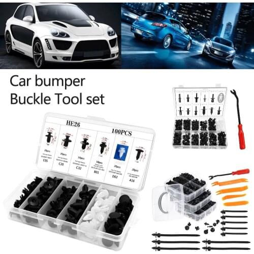 360PCS Nylon Mixed Car Bumper Fender Screw Plastic Toyota Honda Nissan Mazda Fastener Clip with Box Set for GM Ford Chrysler