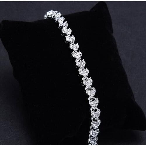 Charms crystal sparkling bracelet shellhard rhinestone zircon beads bracelets bangles chains for women jewelry pulseiras bijoux