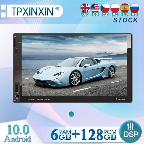 7''Car Android 10.0 Car Radio Stereo GPS Navigation Bluetooth USB 2 Din Touch Car Multimedia Player Audio Player Autoradio Rated