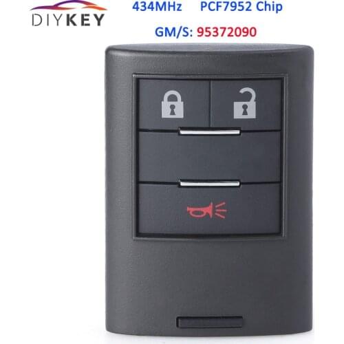 DIYKEY 3 Button GM/S: 95372090 for Chevrolet Captiva 2014 2015 2016 Car Remote Control Smart Key 434MHz PCF7952 Chip