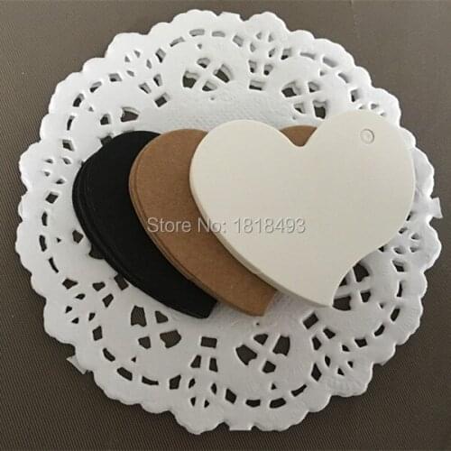 Free shipping blank heart shape paper tag 4.5x4cm/clothing hang tag/garment printed tag/DIY gift label/price tag print 500 pcs