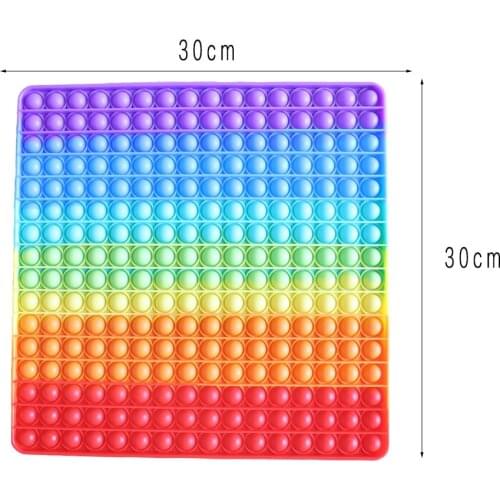 Giant Size Pop its Fidget Toys 30cm Rainbow Big Push Pop Bubble XXL Dimple Antistress Toy Simpl Dimmer Stress Toy Children Gift