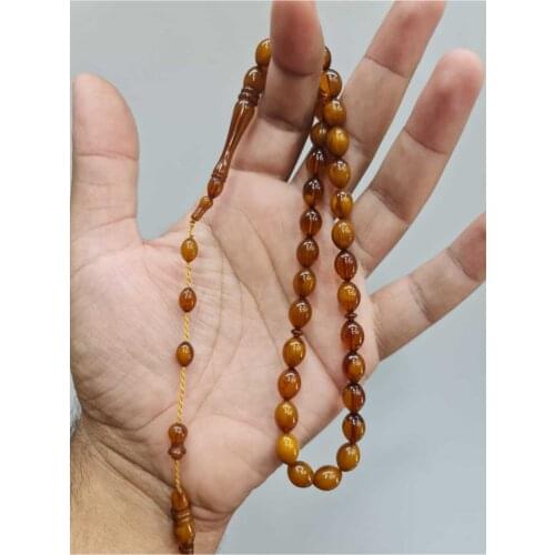 Islamic Tasbih Muslim Rosary Beads 33 Prayer Rosary For Men Bracelet For Men Accessory amber oltu amber stone Handmade Turkey