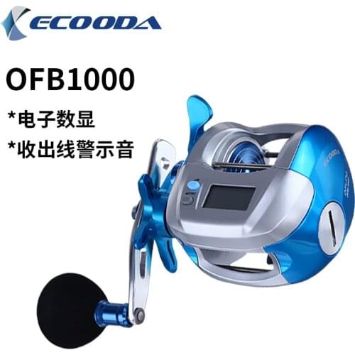 ECOODA OFB 1000 Baitcasting Reel 404g 7kg Drag Power Slow Jigging Fishing Reel 5+1BB 5.1:1 Ratio Bait Cast Reel Ocean Boat Reel