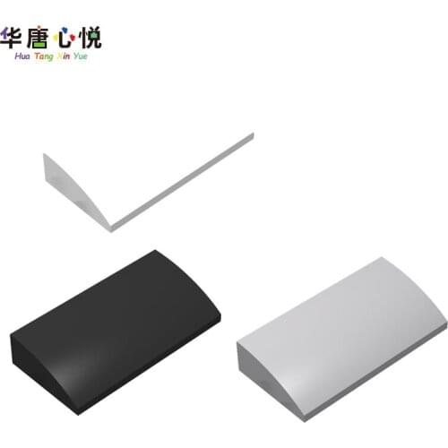 MOC Accessories Series 88930 2x4 Curved Brick 20PCS/Set Slopes Bricks Parts Building Blocks Kids Gifts City Accessory Model Kits