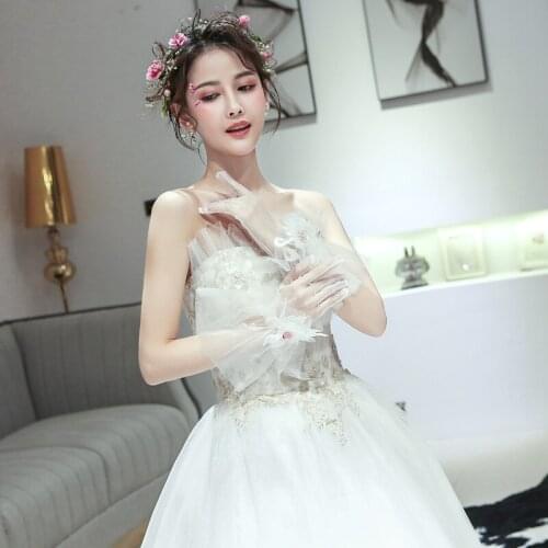 Cool Lace Gloves Summer Ladies Fashion Womens Wedding Etiquette Sunscreen Gloves Full Finger Bridal Gloves