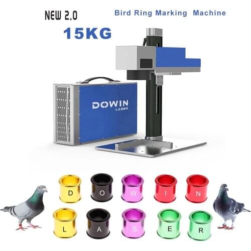Mini Small Bird Ring Laser Marking Machine Metal Plastic Ring Laser Engraving Machine
