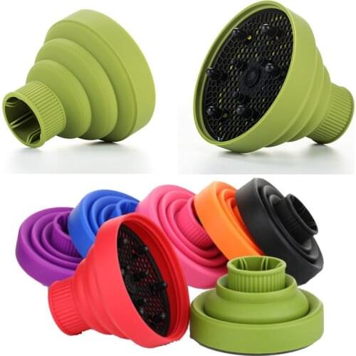 High Temperature Resistant Silica Gel Hairdryer Diffuser Cover Collapsible Hairdryer Accessories Hairdressing Salon Tools