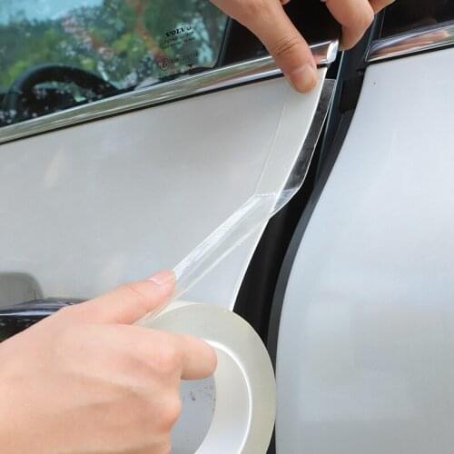 Car Door Protector Stickers Anti Scratch Transparent Nano Tape Auto Trunk Sill Scuff Protector Film Door Edge Protective
