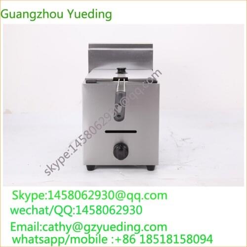 Table Top Gas French Fries Potato Chip Fryer For Sale/single basket gas deep fryer/Gas Frying Chicken Machine