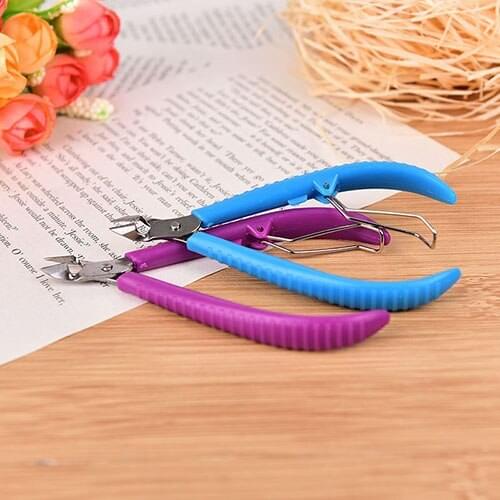 New colorful Tweezer Cutter Nail Cuticle Pusher Nipper Clipper Dead Skin Remover Manicure Nail Art Tool
