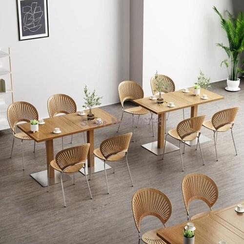 Solid Wood Dining Chair Dining Room Living Room Simple Homestay Hotel Indoor Back Chair Shell Chair Single Stool