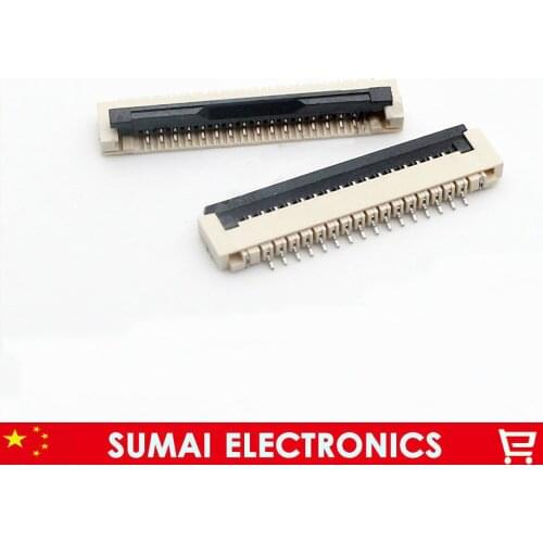 Sample, 16Pin FPC FFC connector cable socket 16 pin 1.0mm connector for LCD screen interface of DVD/GPS/MP3,16P