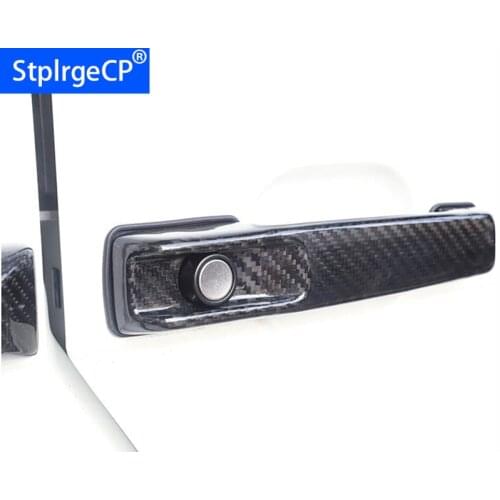 Real Carbon Fiber Auto Outer Door Handle Cover For Mercedes Benz G Class W463 W464 G65 G55 G63 G500 G550 G350 09-19 Car Styling