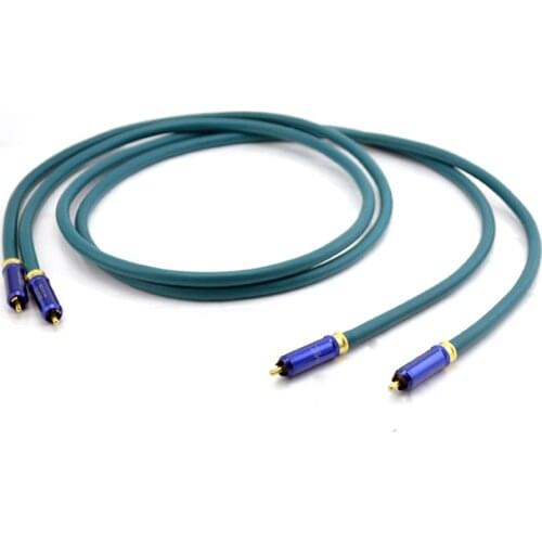 Pair Symphonic Line Reference HD Interconnect cable, audio RCA cable ,wire with WBT-0110Cu connection plugs
