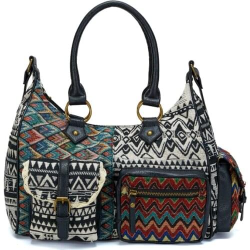 Annmouler Top-handle Bags for Women Bohemian Style Hobo Bag Large Capacity Handbags Quality Tote Bags Designer Crossbody Purses