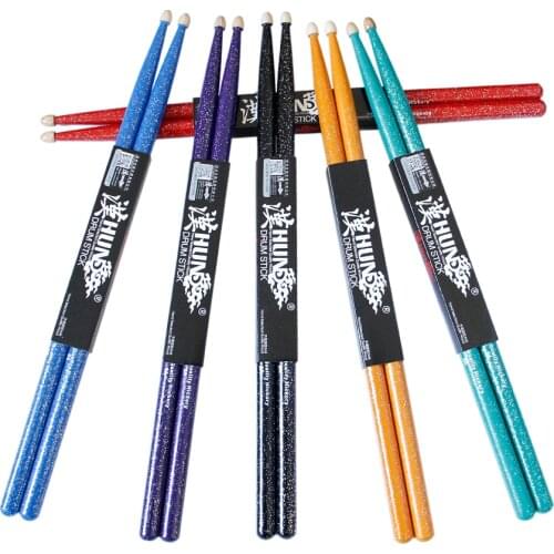 HUN Starry Series 5A Drumsticks made of Premium Quality American Hickory Percussion Drum Hammer Sticks