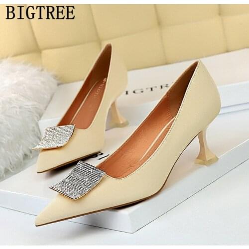 Crystal Heels Valentine Shoes Fetish High Heels Elegant Shoes For Woman Sexy Heels Designer Brand Shoes Wedding Women Shoes 2021