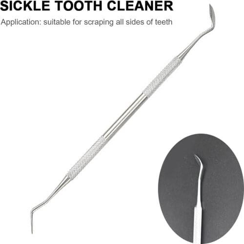 1pcs Double Ends Dental Cleaner Instrument Dentist Teeth Clean Hygiene Explorer Probe Hook Pick Stainless Steel Dental Tool