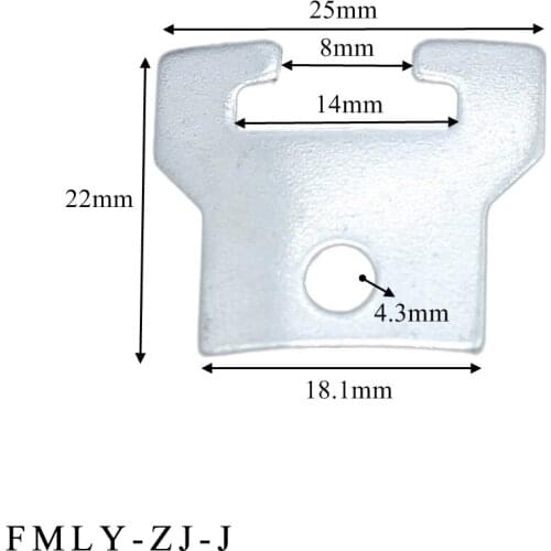 100pcs/Lot Zinc plate LED downlight spring steel clip for lamp barcket clamp