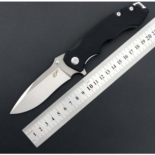 2 Colors EF12 Folding Knife D2 Blade G10 Handle Hunting Camping Survival Pocket EDC Knife Outdoor Multi Tools OEM Gift Knife