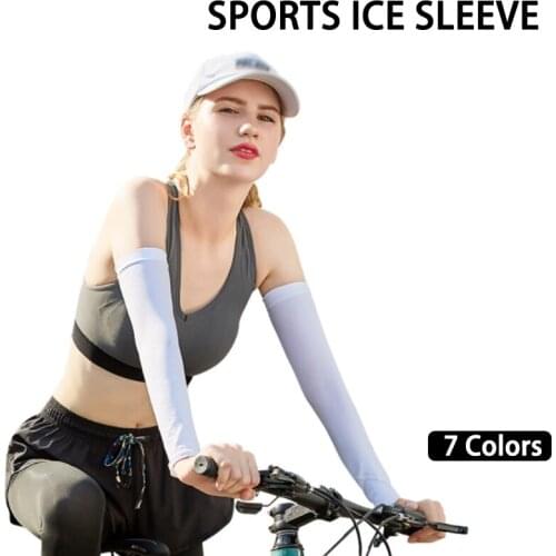 2pcs Garden Outdoors Sunscreen Arm Sleeves Breath Skull Skeleton Cuff Sleeves Cycle Hiking Run Arm UV Protective Cold Feeling